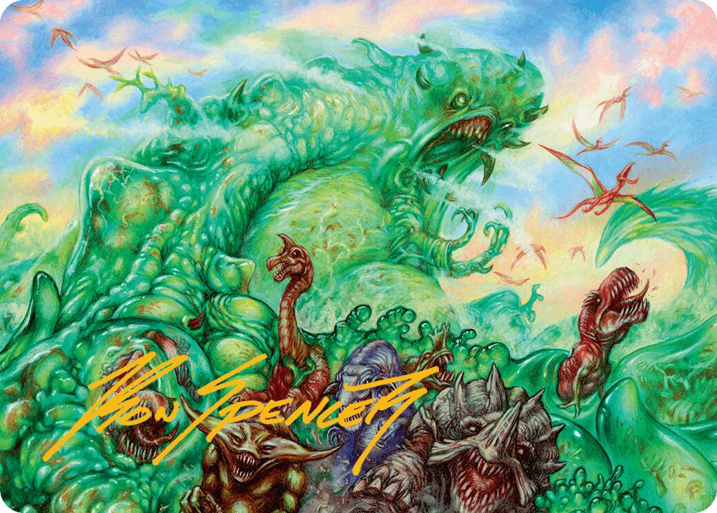 Mimeoplasm, Revered One Art Card (Gold-Stamped Signature) [Aetherdrift Art Series] MTG Single Magic: The Gathering | Red Claw Gaming