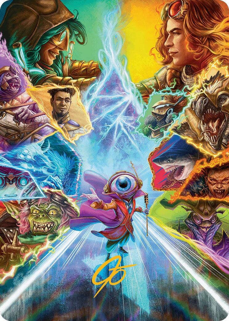 Start Your Engines! Art Card (Gold-Stamped Signature) [Aetherdrift Art Series] MTG Single Magic: The Gathering | Red Claw Gaming