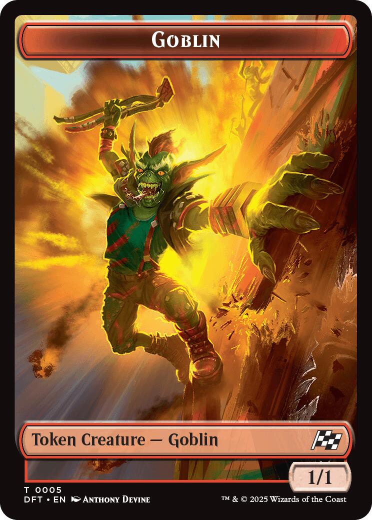 Goblin // Thopter (0010) Double-Sided Token [Aetherdrift Tokens] MTG Single Magic: The Gathering | Red Claw Gaming