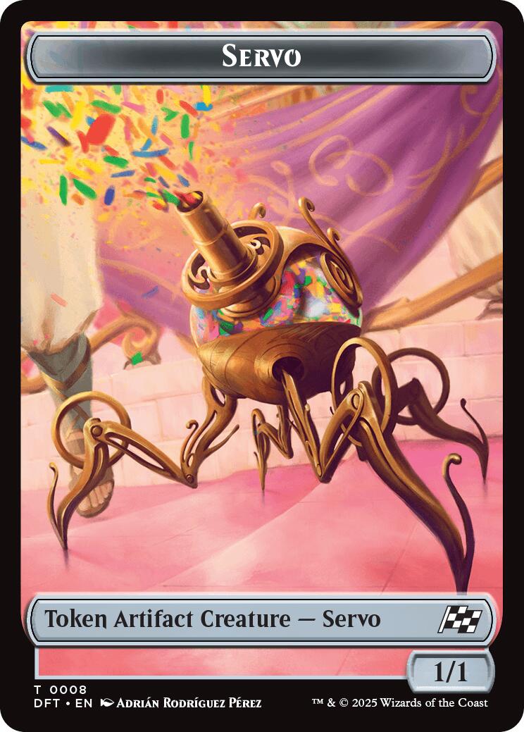 Servo // Thopter (0009) Double-Sided Token [Aetherdrift Tokens] MTG Single Magic: The Gathering | Red Claw Gaming