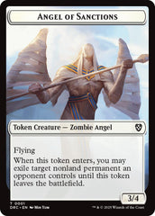 Angel of Sanctions // Vizier of Many Faces Double-Sided Token [Aetherdrift Commander] MTG Single Magic: The Gathering | Red Claw Gaming