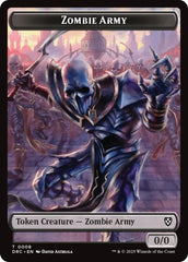 Zombie Army // Zombie Warrior Double-Sided Token [Aetherdrift Tokens] MTG Single Magic: The Gathering | Red Claw Gaming