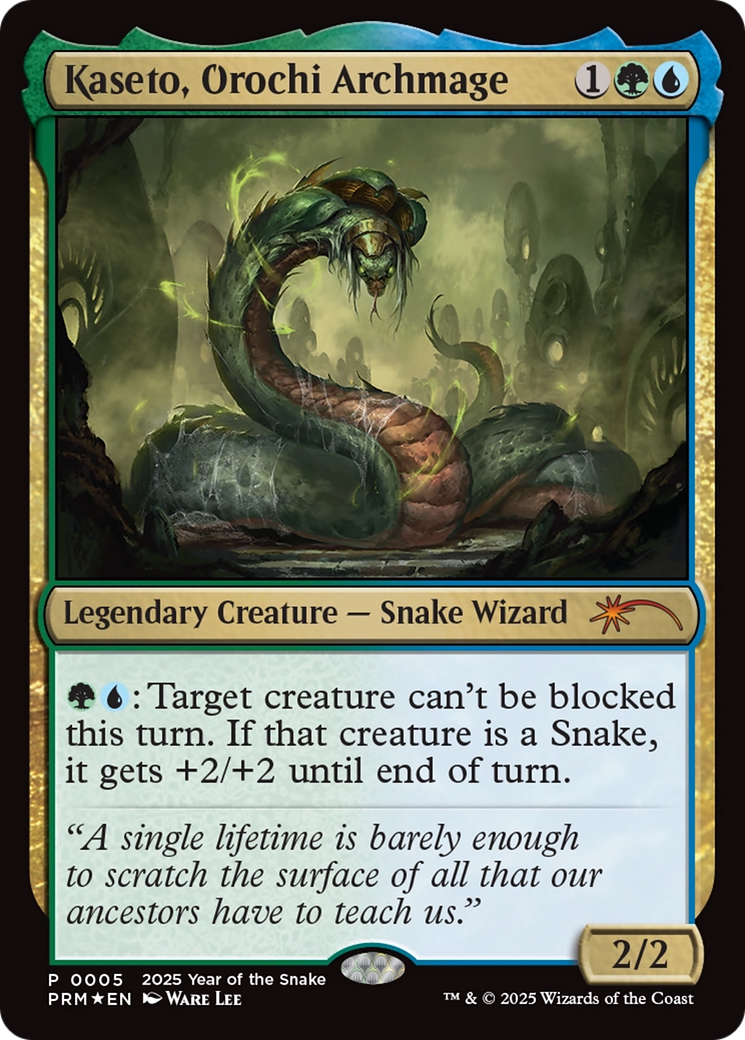 Kaseto, Orochi Archmage (Year of the Snake 2025) [Standard Showdown Promos] MTG Single Magic: The Gathering | Red Claw Gaming