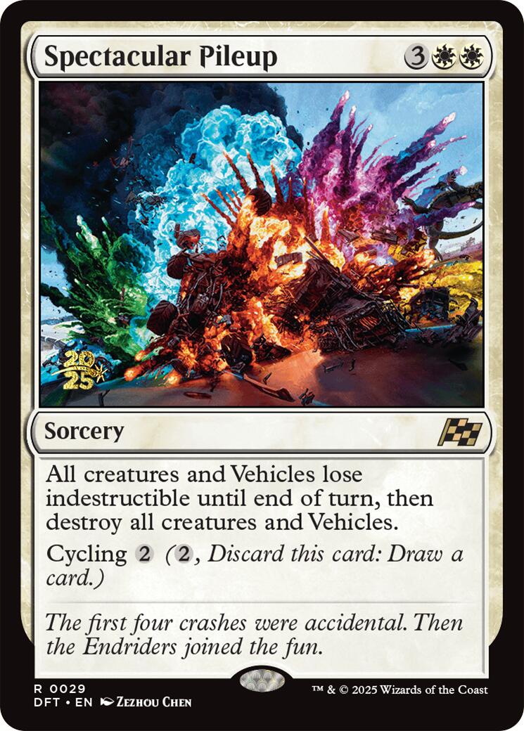 Spectacular Pileup [Aetherdrift Prerelease Promos] MTG Single Magic: The Gathering | Red Claw Gaming