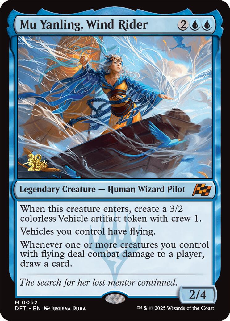 Mu Yanling, Wind Rider [Aetherdrift Prerelease Promos] MTG Single Magic: The Gathering | Red Claw Gaming
