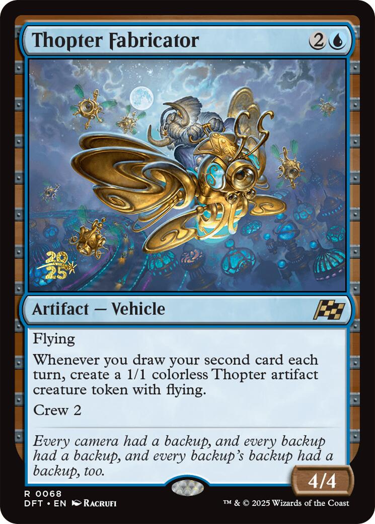 Thopter Fabricator [Aetherdrift Prerelease Promos] MTG Single Magic: The Gathering | Red Claw Gaming