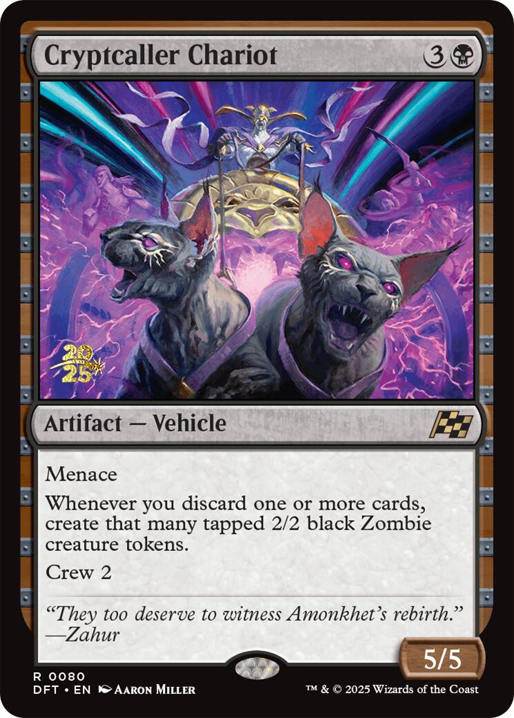 Cryptcaller Chariot [Aetherdrift Prerelease Promos] MTG Single Magic: The Gathering | Red Claw Gaming