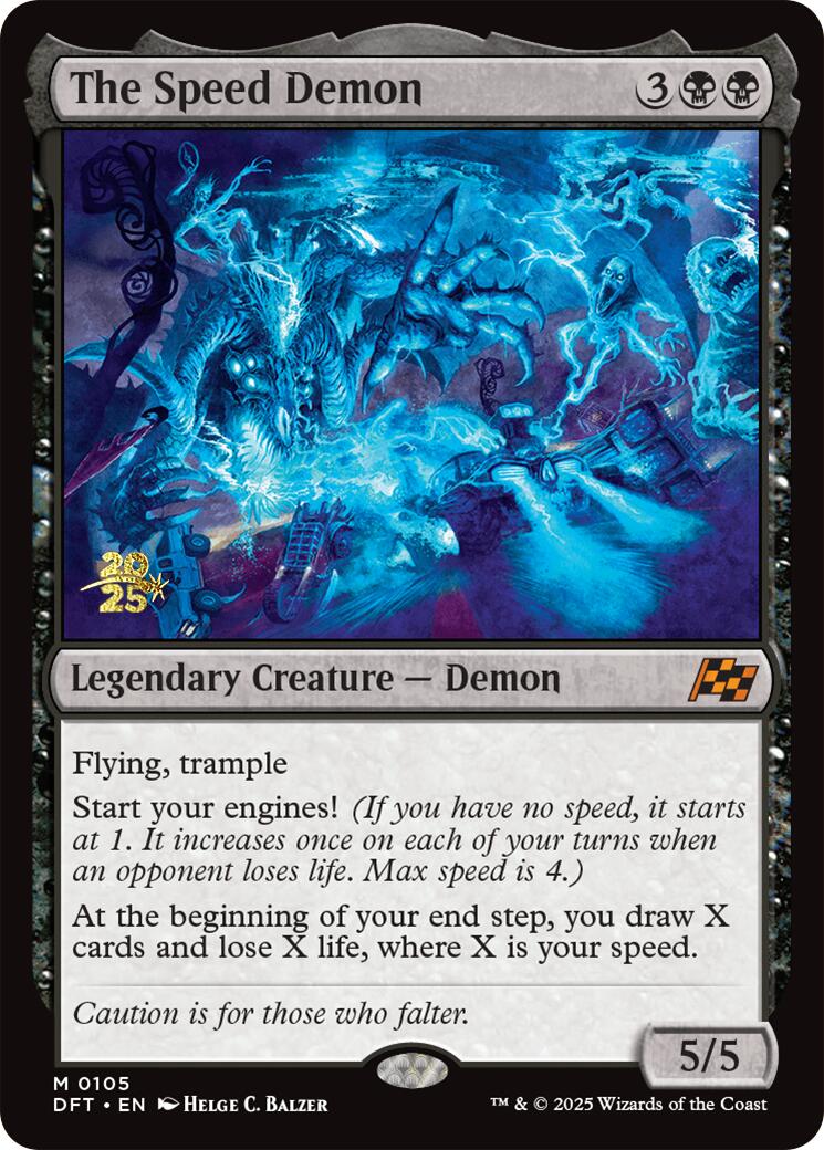 The Speed Demon [Aetherdrift Prerelease Promos] MTG Single Magic: The Gathering | Red Claw Gaming