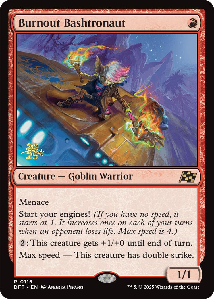 Burnout Bashtronaut [Aetherdrift Prerelease Promos] MTG Single Magic: The Gathering | Red Claw Gaming