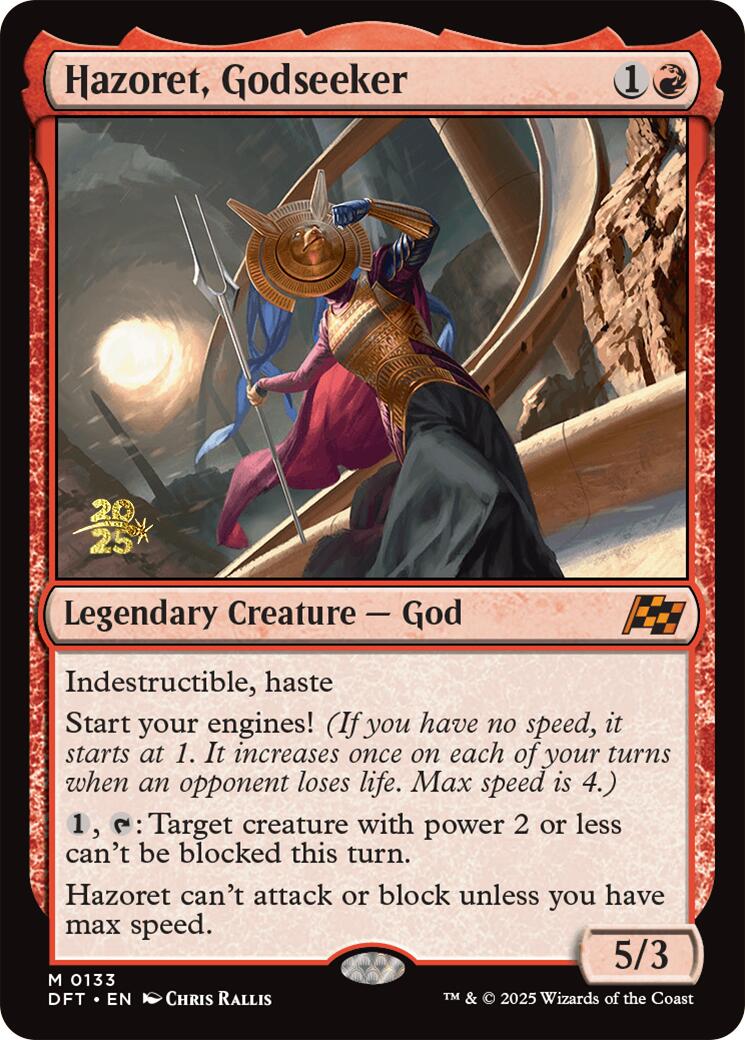 Hazoret, Godseeker [Aetherdrift Prerelease Promos] MTG Single Magic: The Gathering | Red Claw Gaming