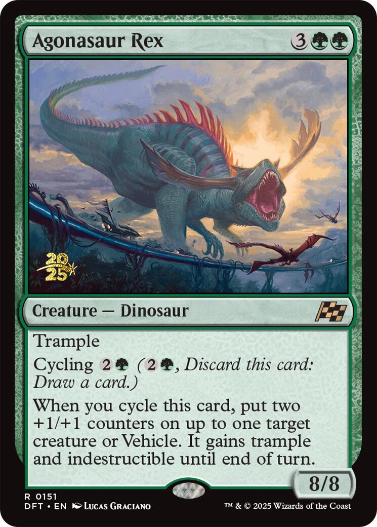 Agonasaur Rex [Aetherdrift Prerelease Promos] MTG Single Magic: The Gathering | Red Claw Gaming