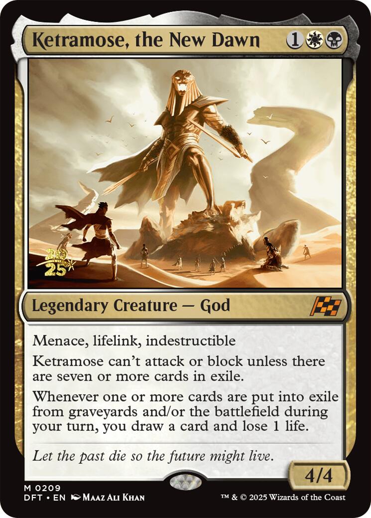 Ketramose, the New Dawn [Aetherdrift Prerelease Promos] MTG Single Magic: The Gathering | Red Claw Gaming