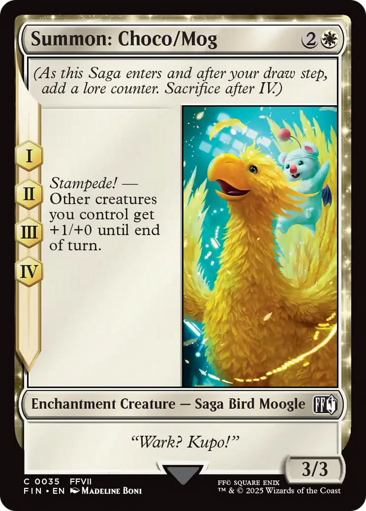 Summon: Choco/Mog [FINAL FANTASY] MTG Single Magic: The Gathering | Red Claw Gaming