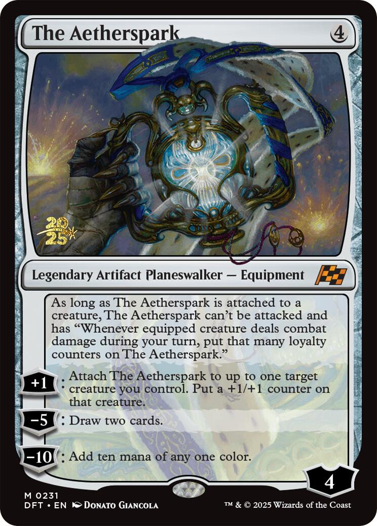 The Aetherspark [Aetherdrift Prerelease Promos] MTG Single Magic: The Gathering | Red Claw Gaming