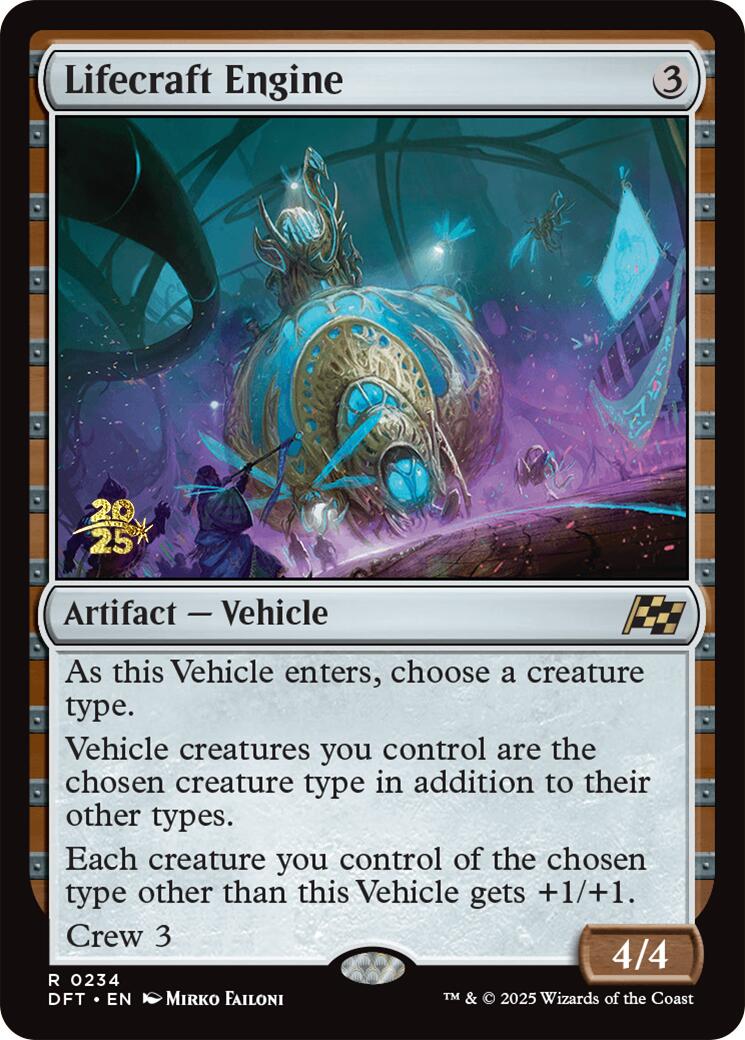 Lifecraft Engine [Aetherdrift Prerelease Promos] MTG Single Magic: The Gathering | Red Claw Gaming