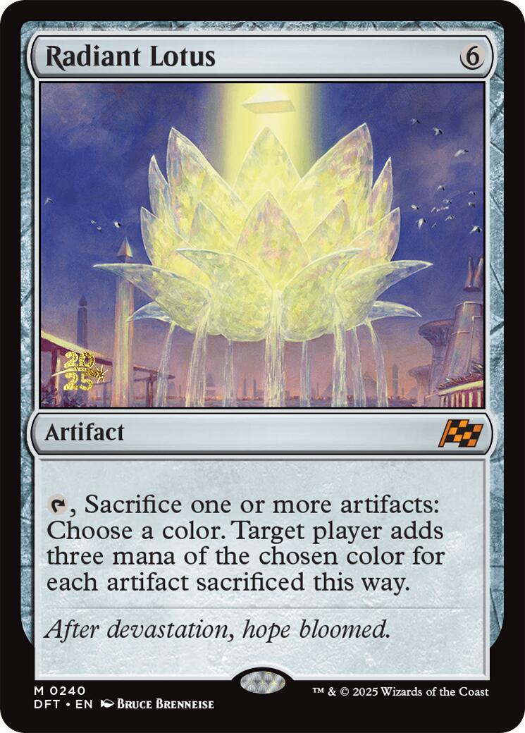Radiant Lotus [Aetherdrift Prerelease Promos] MTG Single Magic: The Gathering | Red Claw Gaming