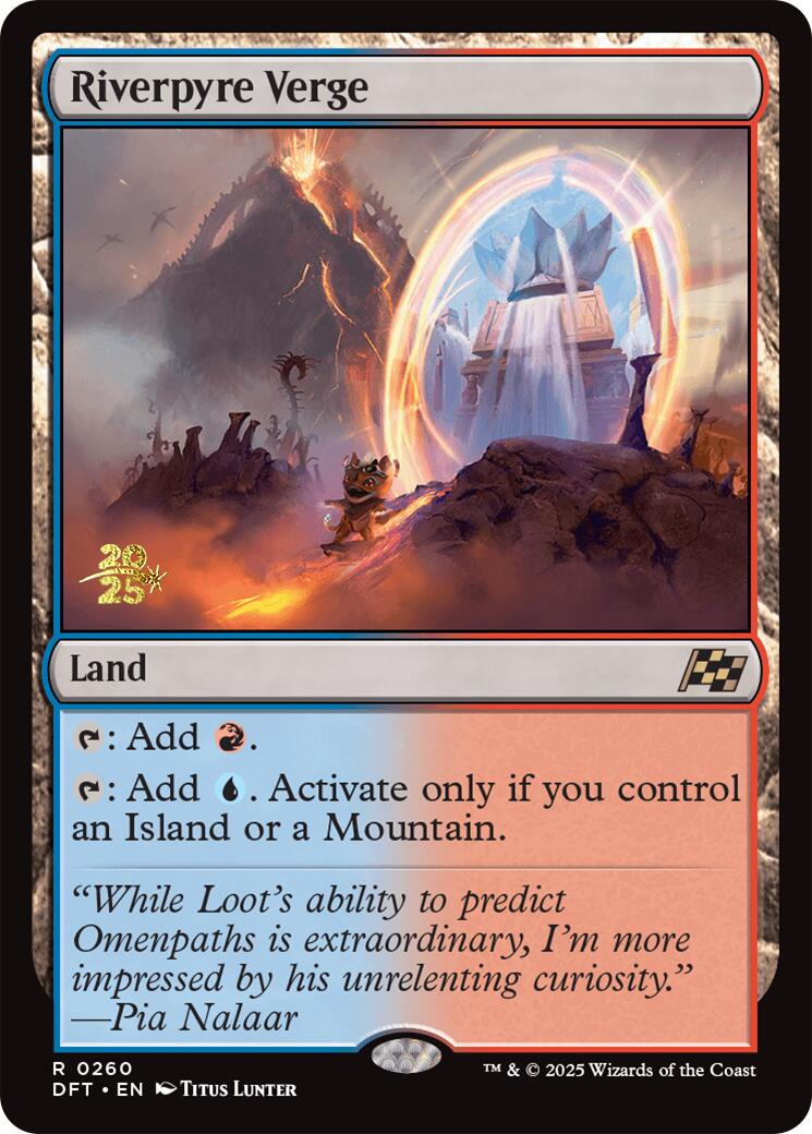 Riverpyre Verge [Aetherdrift Prerelease Promos] MTG Single Magic: The Gathering | Red Claw Gaming