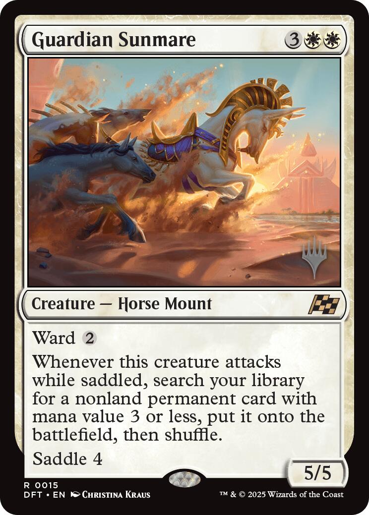 Guardian Sunmare (Promo Pack) [Aetherdrift Promos] MTG Single Magic: The Gathering | Red Claw Gaming