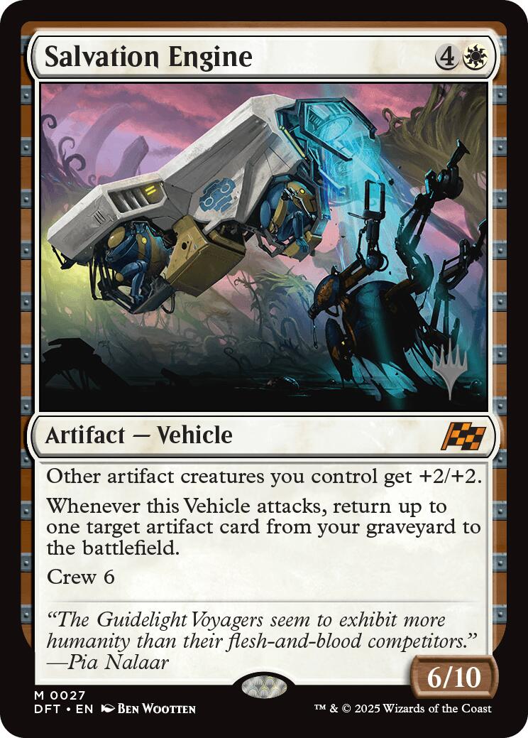 Salvation Engine (Promo Pack) [Aetherdrift Promos] MTG Single Magic: The Gathering | Red Claw Gaming