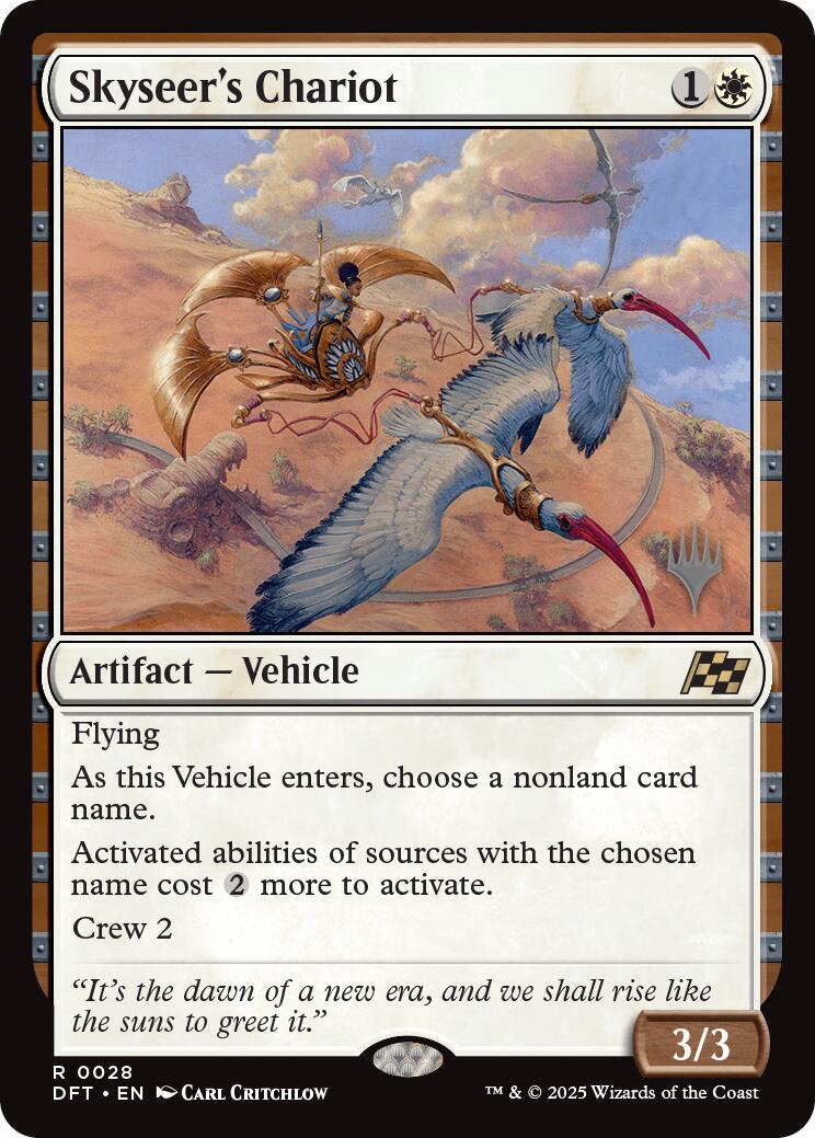 Skyseer's Chariot (Promo Pack) [Aetherdrift Promos] MTG Single Magic: The Gathering | Red Claw Gaming