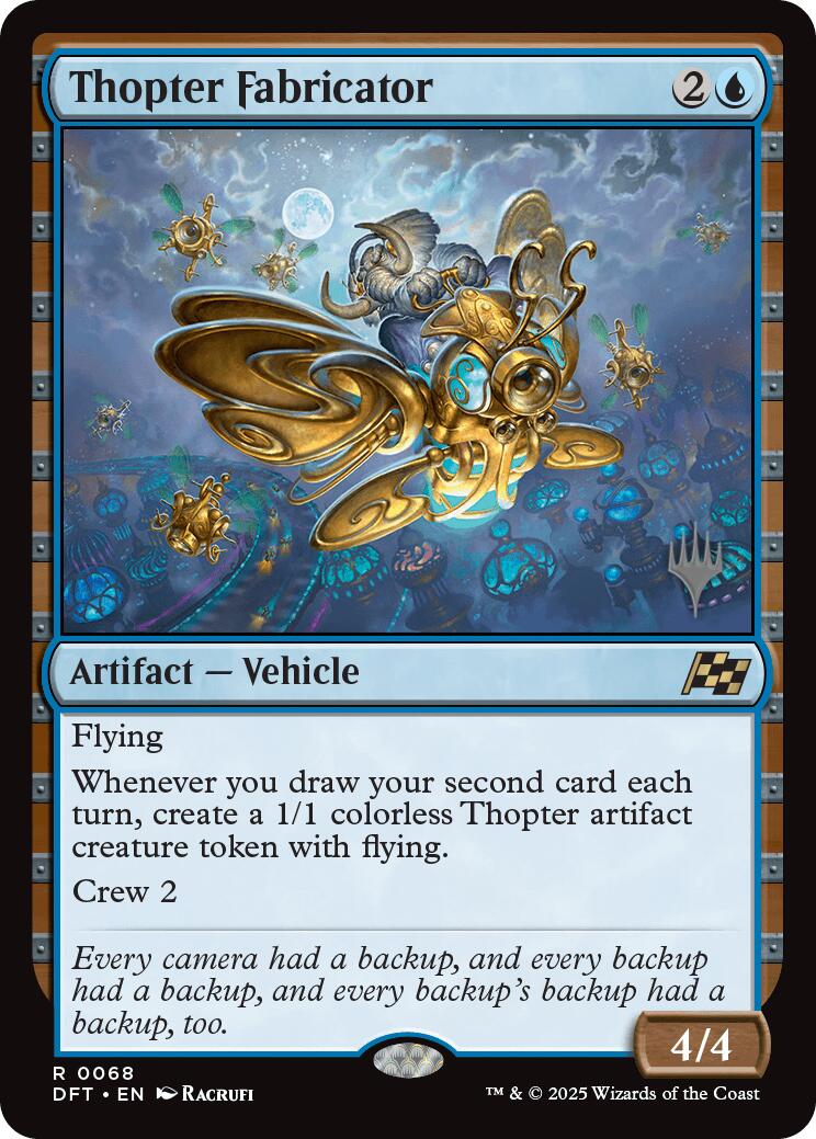 Thopter Fabricator (Promo Pack) [Aetherdrift Promos] MTG Single Magic: The Gathering | Red Claw Gaming
