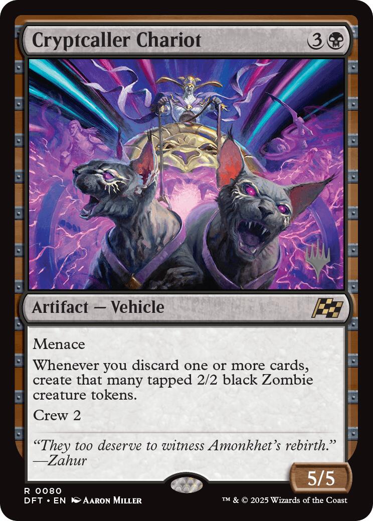 Cryptcaller Chariot (Promo Pack) [Aetherdrift Promos] MTG Single Magic: The Gathering | Red Claw Gaming