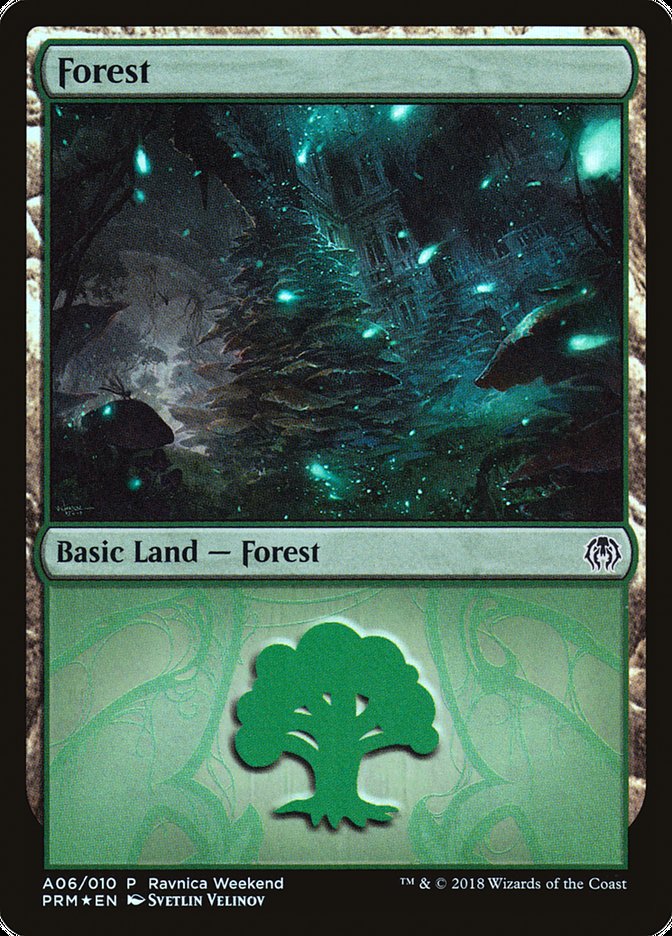 Forest (A06) [Ravnica Allegiance Ravnica Weekend] MTG Single Magic: The Gathering | Red Claw Gaming