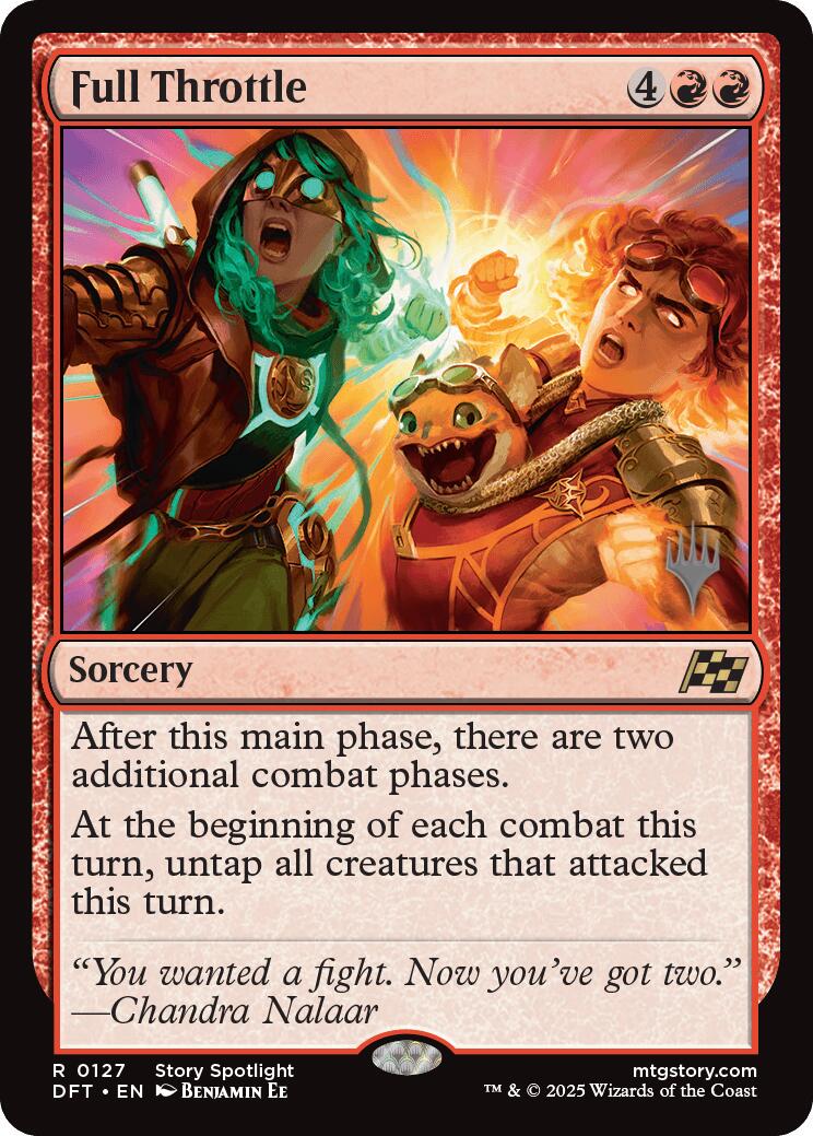 Full Throttle (Promo Pack) [Aetherdrift Promos] MTG Single Magic: The Gathering | Red Claw Gaming