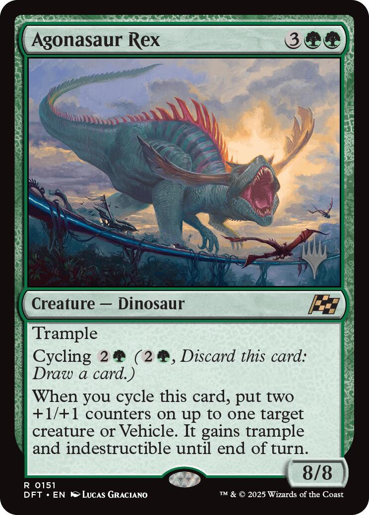 Agonasaur Rex (Promo Pack) [Aetherdrift Promos] MTG Single Magic: The Gathering | Red Claw Gaming