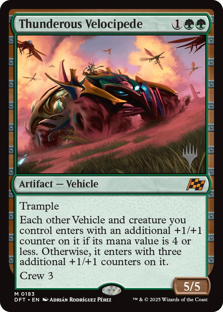 Thunderous Velocipede (Promo Pack) [Aetherdrift Promos] MTG Single Magic: The Gathering | Red Claw Gaming