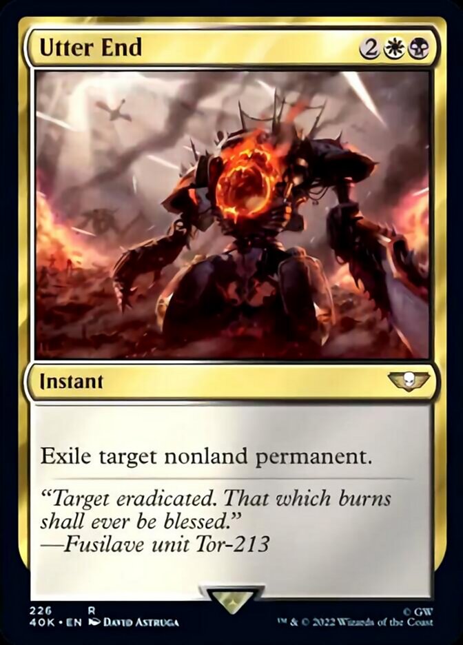 Utter End (Surge Foil) [Warhammer 40,000] MTG Single Magic: The Gathering | Red Claw Gaming