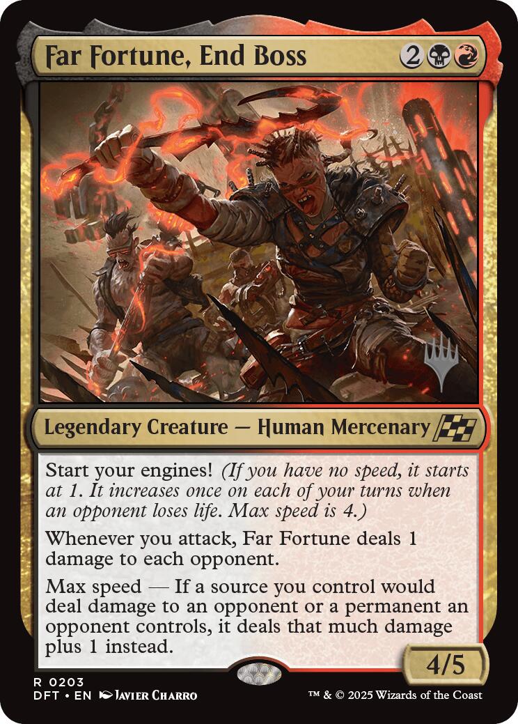 Far fortune, End Boss (Promo Pack) [Aetherdrift Promos] MTG Single Magic: The Gathering | Red Claw Gaming