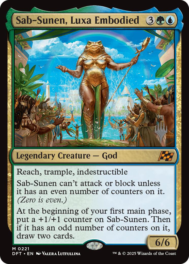 Sab-Sunen, Luxa Embodied (Promo Pack) [Aetherdrift Promos] MTG Single Magic: The Gathering | Red Claw Gaming