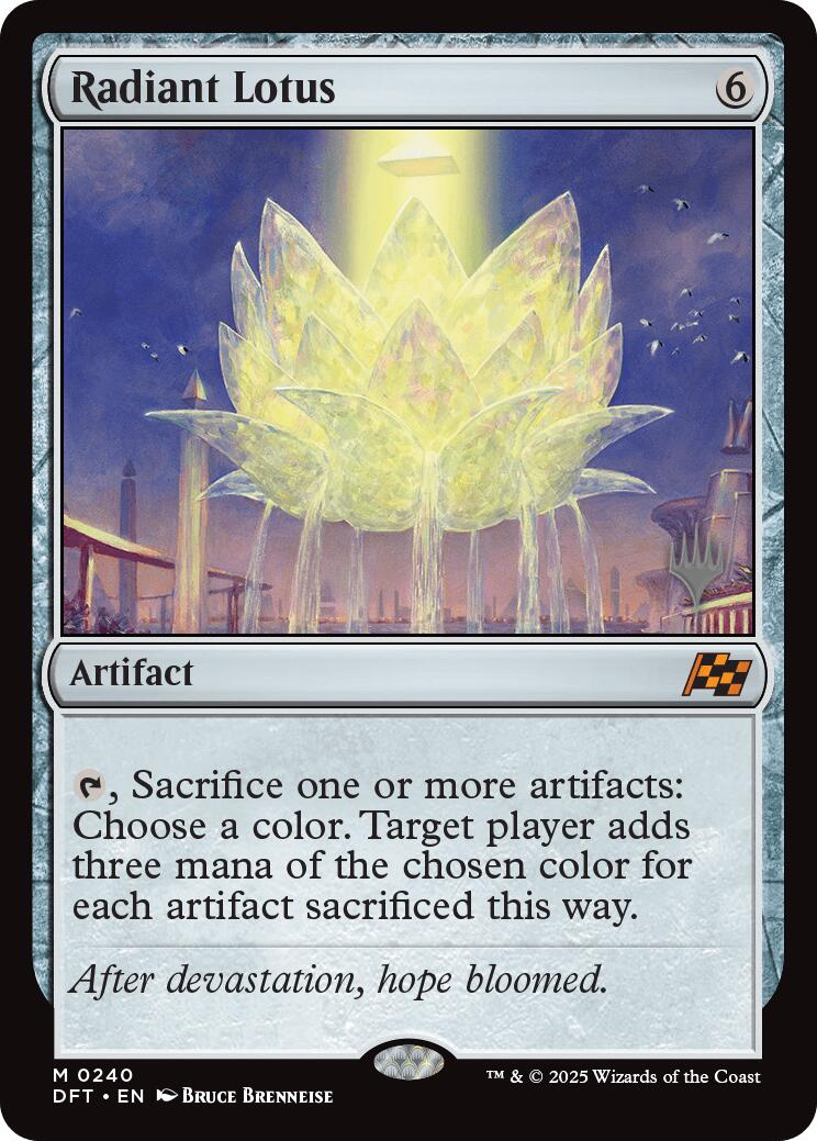 Radiant Lotus (Promo Pack) [Aetherdrift Promos] MTG Single Magic: The Gathering | Red Claw Gaming
