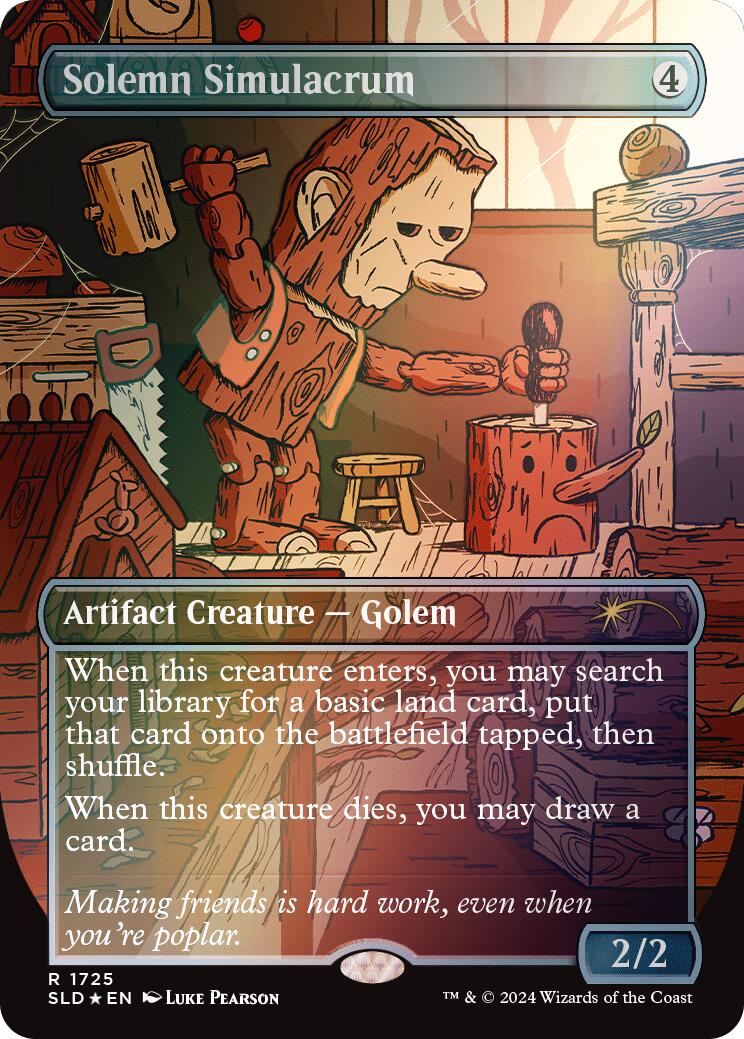 Solemn Simulacrum (1725) (Rainbow Foil) [Secret Lair Drop Series] MTG Single Magic: The Gathering | Red Claw Gaming