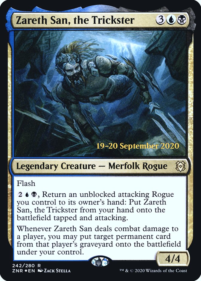 Zareth San, the Trickster [Zendikar Rising Prerelease Promos] MTG Single Magic: The Gathering | Red Claw Gaming
