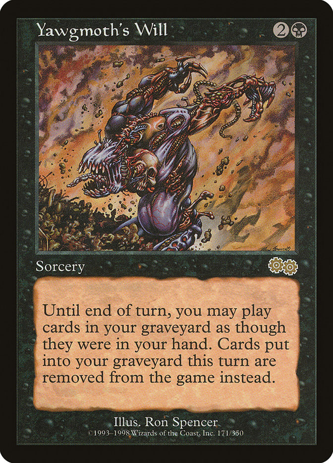 Yawgmoth's Will [Urza's Saga] MTG Single Magic: The Gathering | Red Claw Gaming