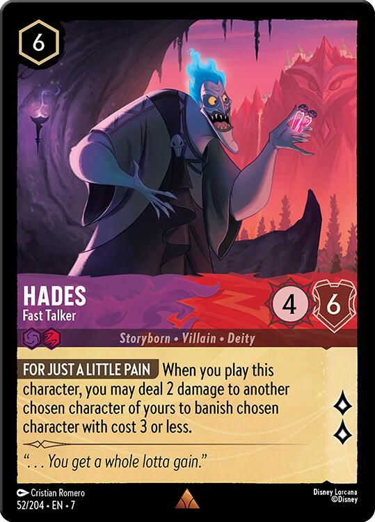Hades - Fast Talker (52/204) [Archazia's Island] Lorcana Single Disney | Red Claw Gaming