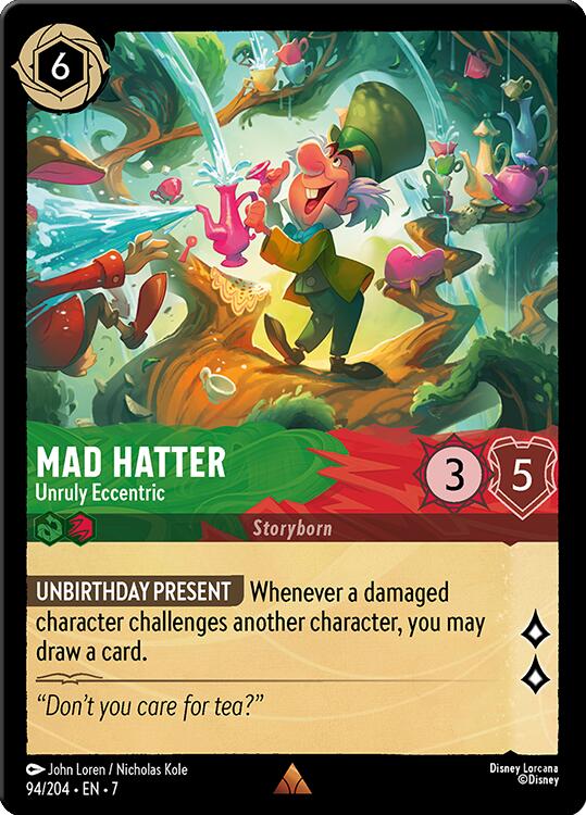 Mad Hatter - Unruly Eccentric (94/204) [Archazia's Island] Lorcana Single Disney | Red Claw Gaming