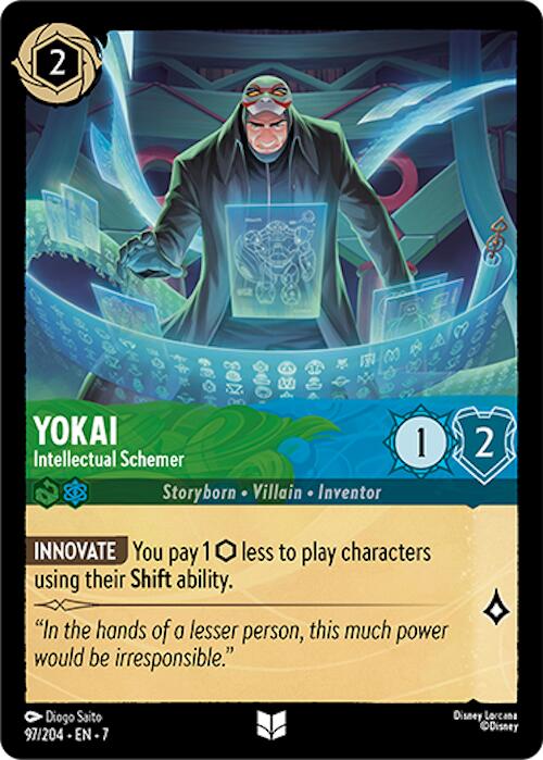 Yokai - Intellectual Schemer (97/204) [Archazia's Island] Lorcana Single Disney | Red Claw Gaming