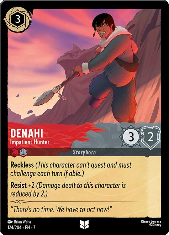 Denahi - Impatient Hunter (124/204) [Archazia's Island] Lorcana Single Disney | Red Claw Gaming