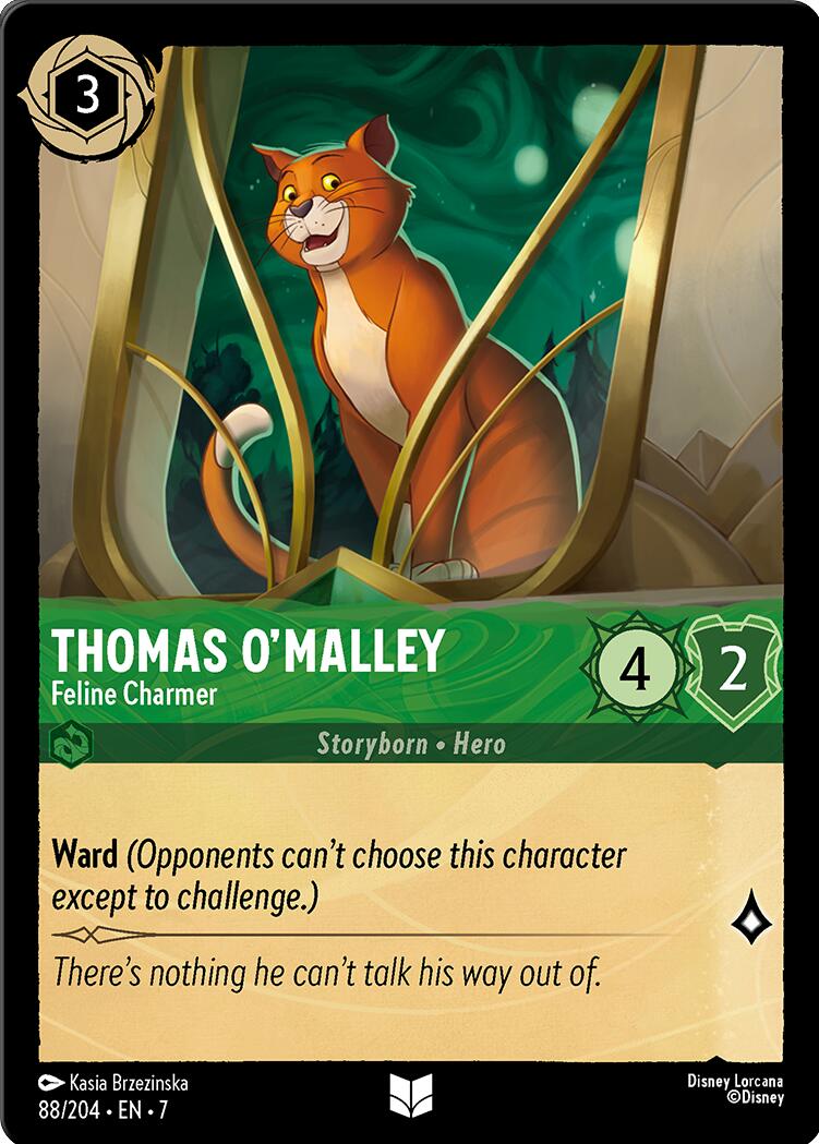 Thomas O'Malley - Feline Charmer (88/204) [Archazia's Island] Lorcana Single Disney | Red Claw Gaming