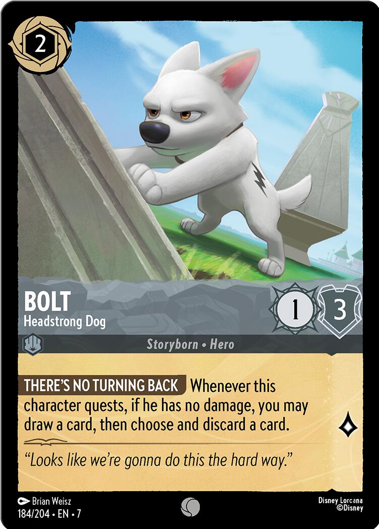 Bolt - Headstrong Dog (184/204) [Archazia's Island] Lorcana Single Disney | Red Claw Gaming