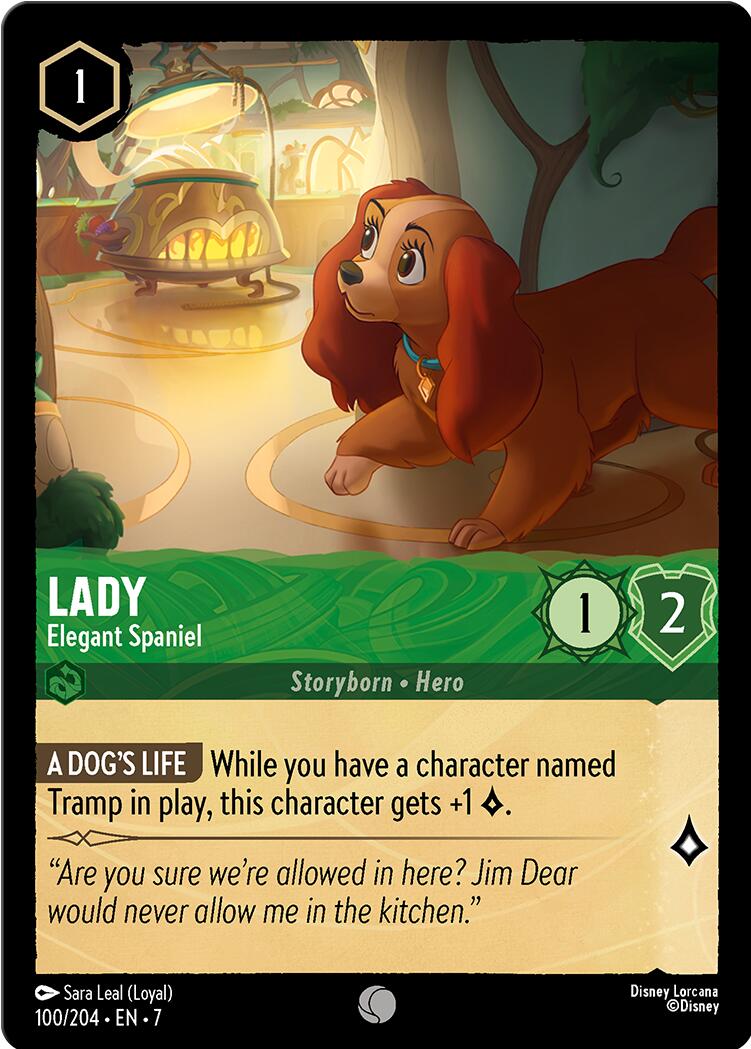 Lady - Elegant Spaniel (100/204) [Archazia's Island] Lorcana Single Disney | Red Claw Gaming