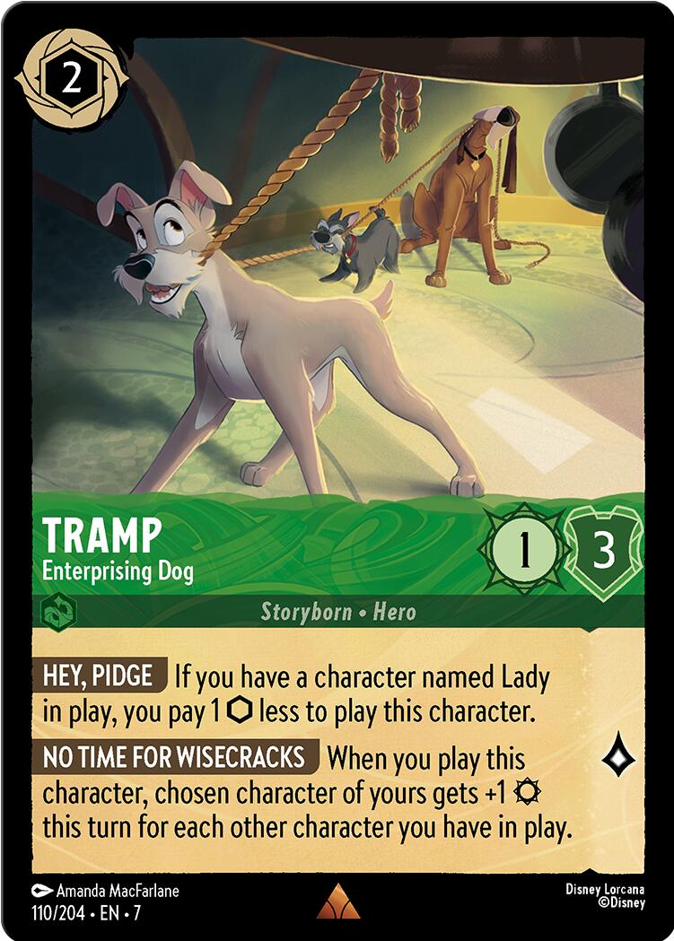 Tramp - Enterprising Dog (110/204) [Archazia's Island] Lorcana Single Disney | Red Claw Gaming