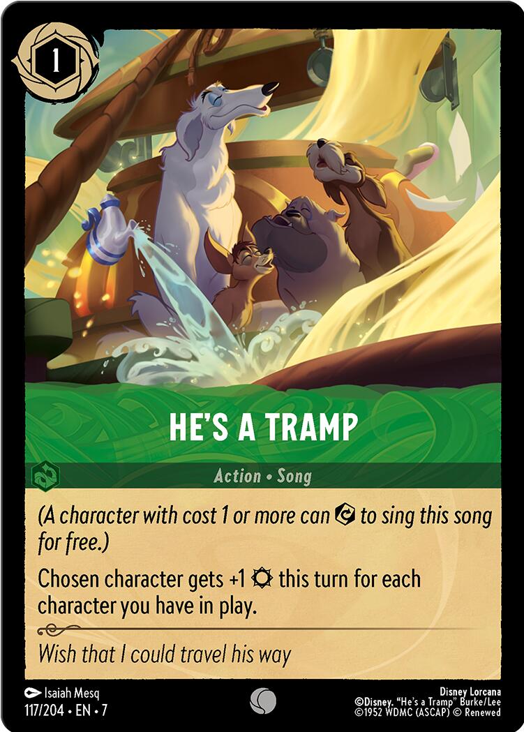 He's a Tramp (117/204) [Archazia's Island] Lorcana Single Disney | Red Claw Gaming