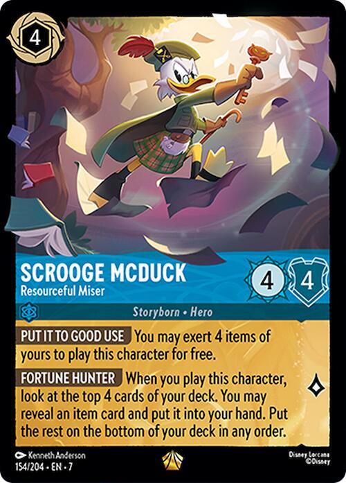 Scrooge McDuck - Resourceful Miser (154/204) [Archazia's Island] Lorcana Single Disney | Red Claw Gaming