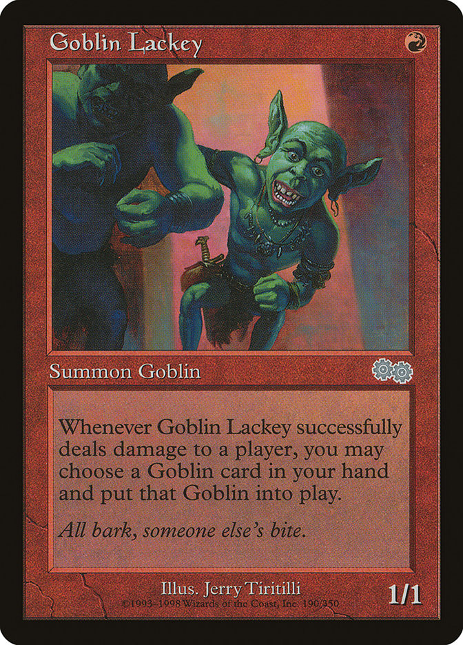 Goblin Lackey [Urza's Saga] MTG Single Magic: The Gathering | Red Claw Gaming