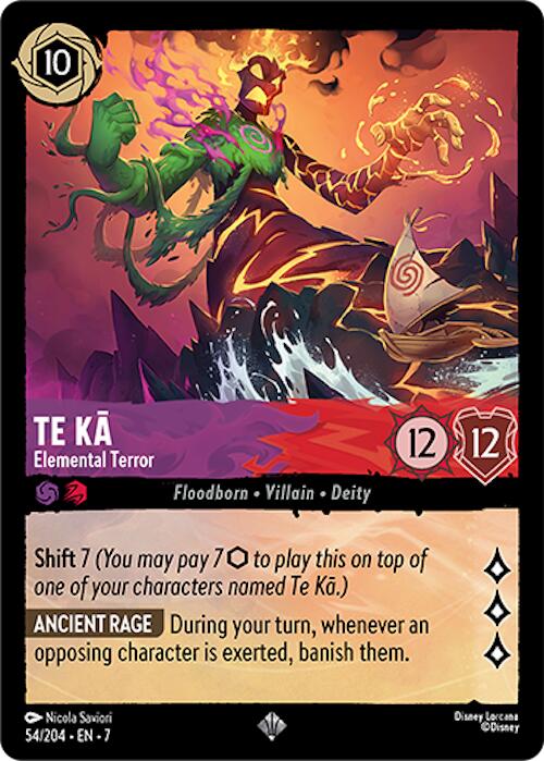 Te Ka - Elemental Terror (54/204) [Archazia's Island] Lorcana Single Disney | Red Claw Gaming