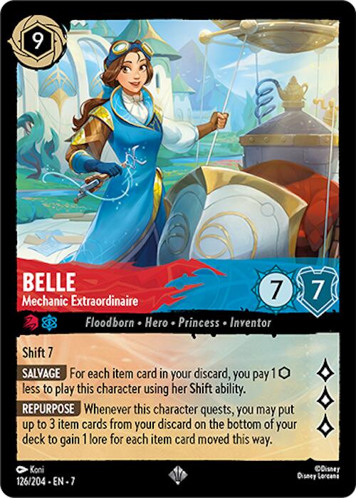 Belle - Mechanic Extraordinaire (126/204) [Archazia's Island] Lorcana Single Disney | Red Claw Gaming